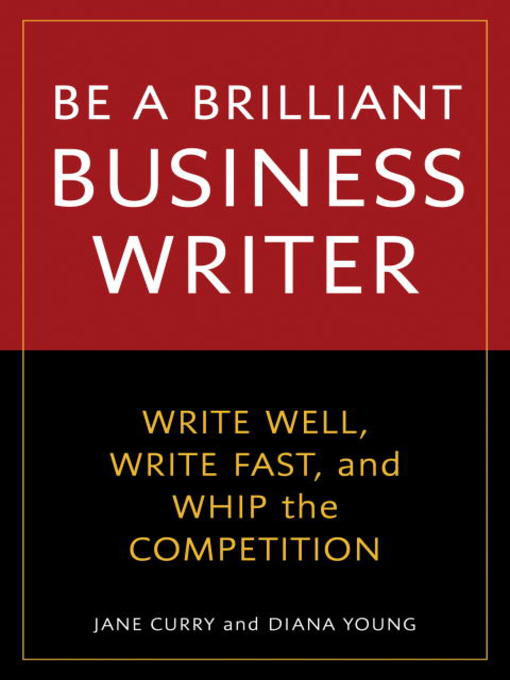 Title details for Be a Brilliant Business Writer by Jane Curry - Available